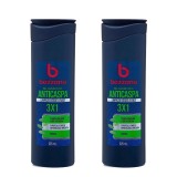 Kit 2 Unidades Shampoo para Cabelo Anticaspa 3x1 Bozzano 325ml — BOZZANO