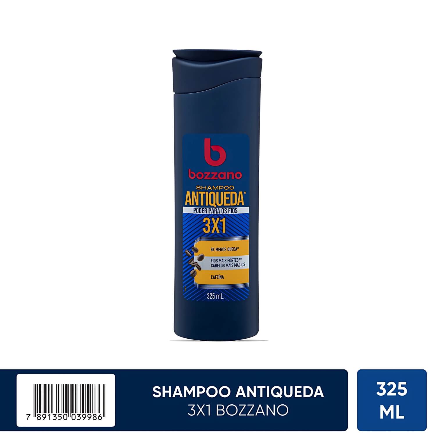 Shampoo Antiqueda para Cabelo 3x1 Bozzano 325ml — BOZZANO