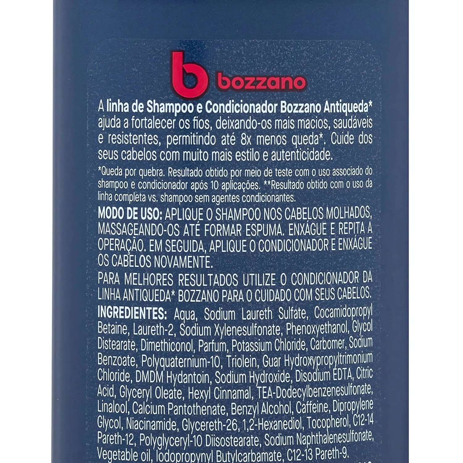 Shampoo Antiqueda para Cabelo 3x1 Bozzano 325ml — BOZZANO