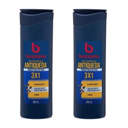 Shampoo Antiqueda 3x1 Bozzano 325ml - 2 unidades