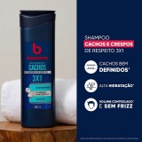 Shampoo para Cabelos com Cachos e Crespos 3x1 Bozzano 325ml — BOZZANO