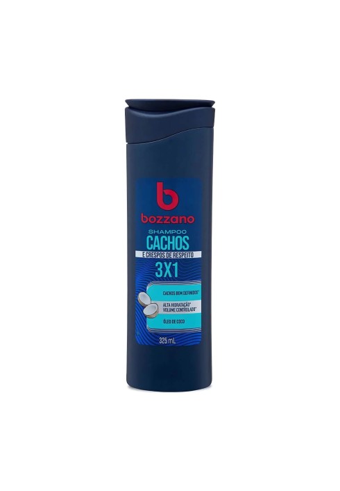 Shampoo para Cabelos com Cachos e Crespos 3x1 Bozzano 325ml — BOZZANO
