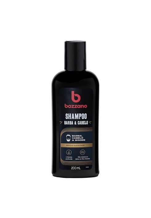 Shampoo para Barba, Cabelo e Bigode Bozzano 200ml — BOZZANO