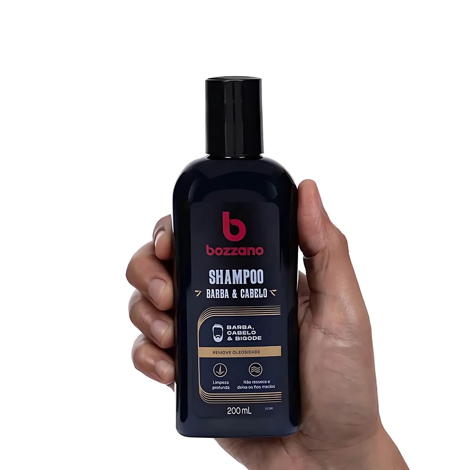 Kit 3 Shampoo para Barba, Cabelo e Bigode Bozzano 200ml — BOZZANO