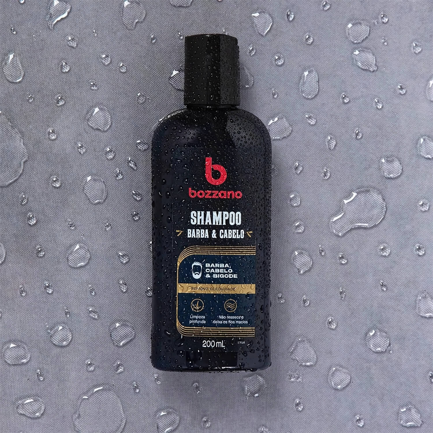 Kit 3 Shampoo para Barba, Cabelo e Bigode Bozzano 200ml — BOZZANO