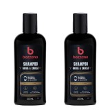 Kit 2 Unidades Shampoo para Barba, Cabelo e Bigode Bozzano 200ml — BOZZANO
