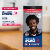 Kit 3 Tonalizantes Biocolor Homem 3x1 Bozzano Preto — BOZZANO