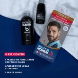 Tonalizante Biocolor Homem 3x1 Bozzano Castanho Claro — BOZZANO