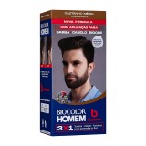 Kit 2 Tonalizantes Biocolor Homem 3x1 Bozzano Castanho Médio — BOZZANO