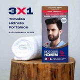Kit 2 Tonalizantes Biocolor Homem 3x1 Bozzano Castanho Médio — BOZZANO