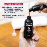 Kit 2 Tonalizantes Biocolor Homem 3x1 Bozzano Castanho Médio — BOZZANO