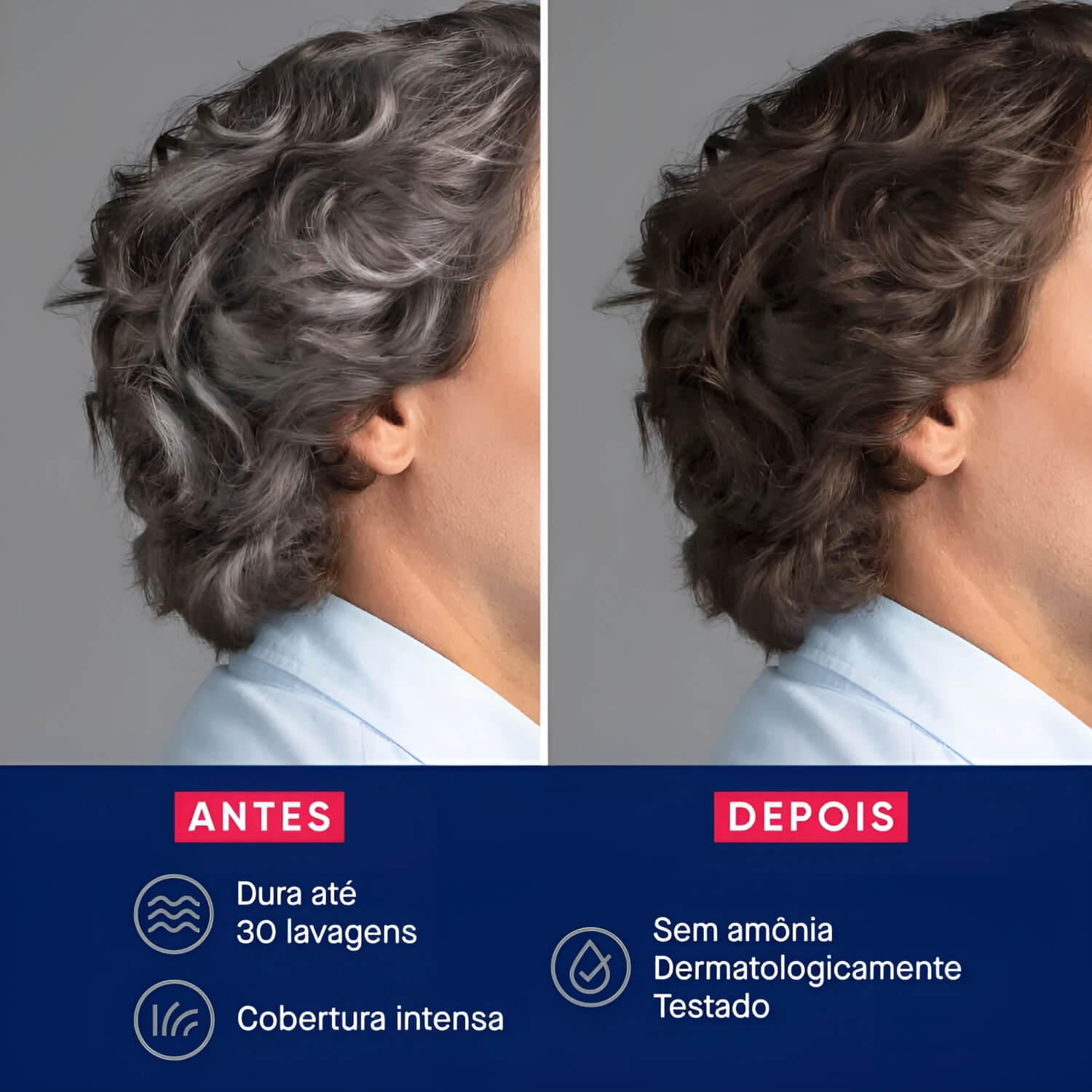Kit 3 Tonalizantes Biocolor Homem 3x1 Bozzano Louro Escuro — BOZZANO