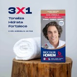 Kit 3 Tonalizantes Biocolor Homem 3x1 Bozzano Louro Escuro — BOZZANO