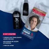 Kit 3 Tonalizantes Biocolor Homem 3x1 Bozzano Louro Escuro — BOZZANO