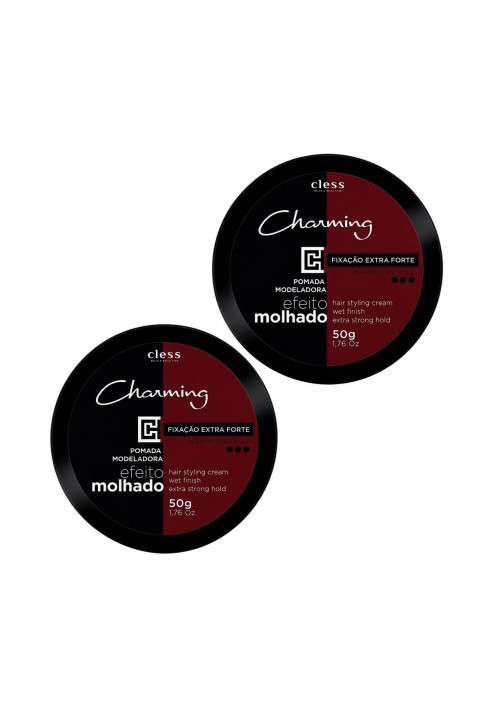 Kit 2 Pomadas Charming Extra Forte Efeito Molhado — CHARMING