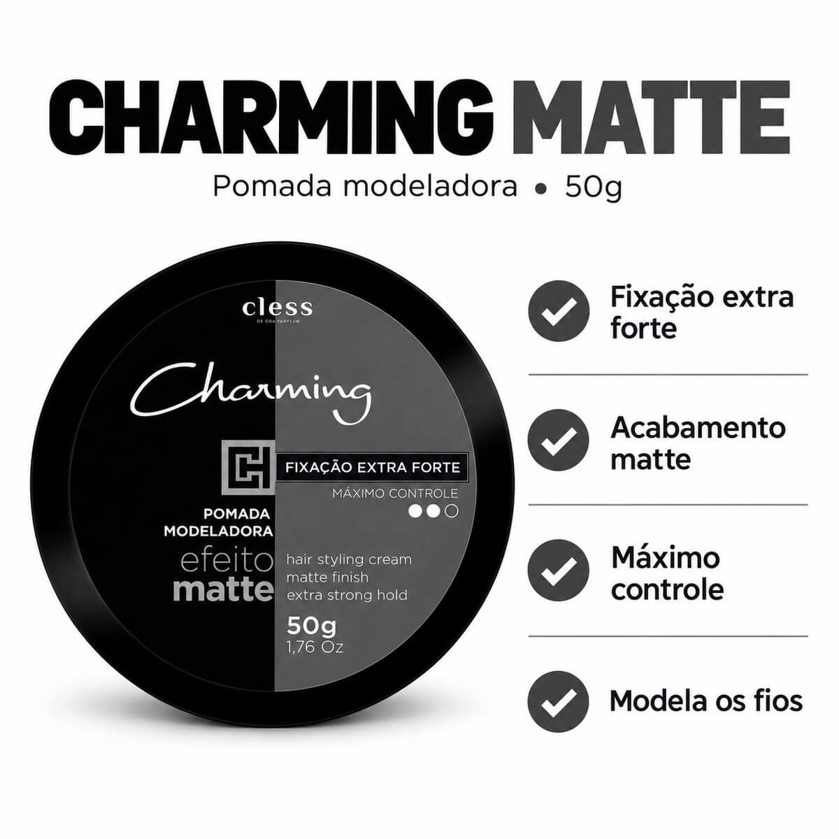 Kit 2 Modeladora Charming Matte Extra Forte — CHARMING