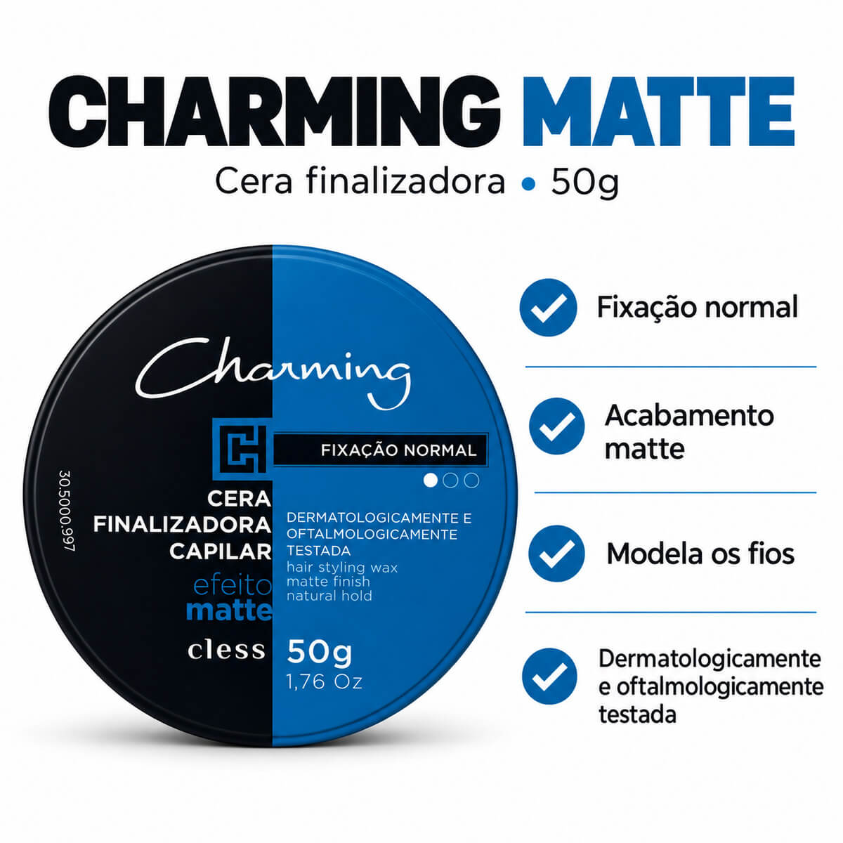 Kit 2 Poamda Modeladora Charming Matte Fixação Normal — CHARMING