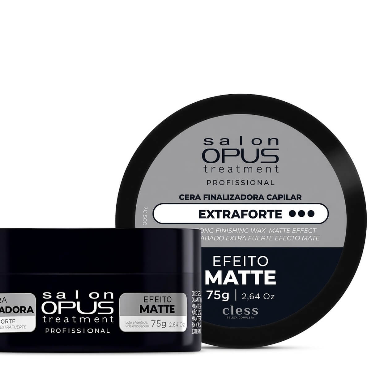 Cera Modeladora Salon Opus Cless Matte Extra Forte 75g — CHARMING