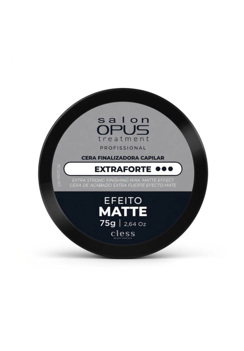 Cera Modeladora Salon Opus Cless Matte Extra Forte 75g — CHARMING