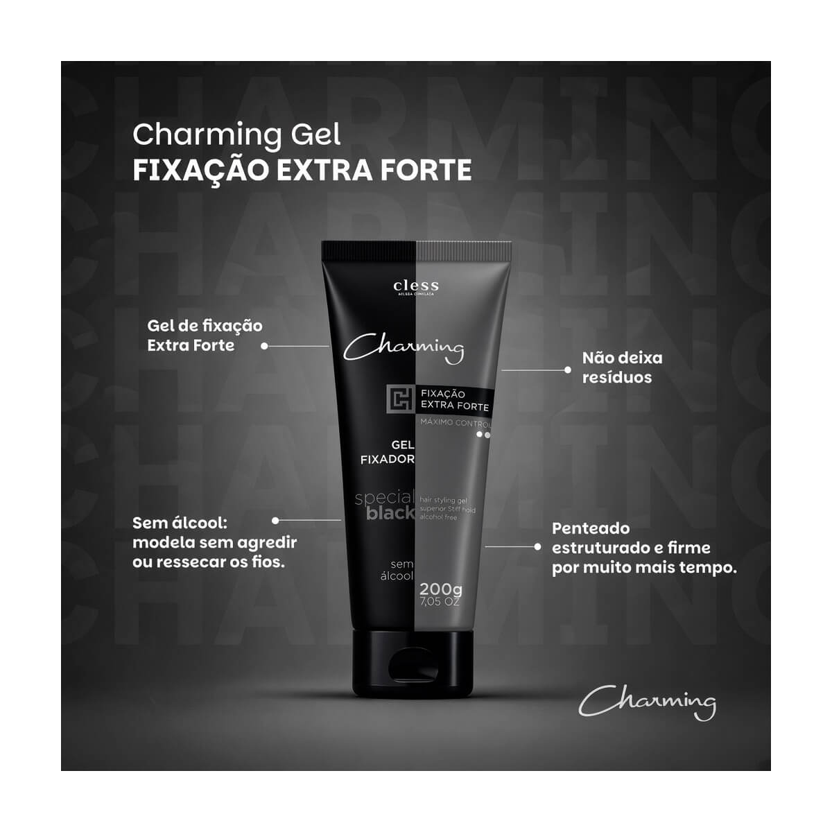 Kit 2 Gel Fixador Charming Cless Extra Forte — CHARMING