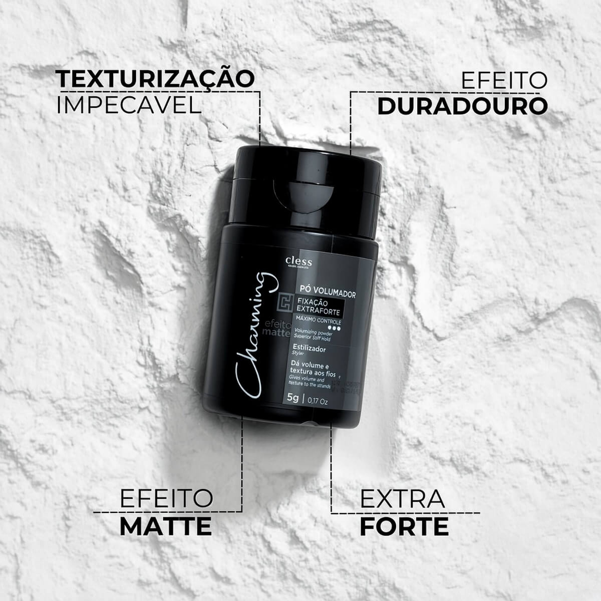 Kit 2 Pó Volumador Charming Cless Extra Forte — CHARMING