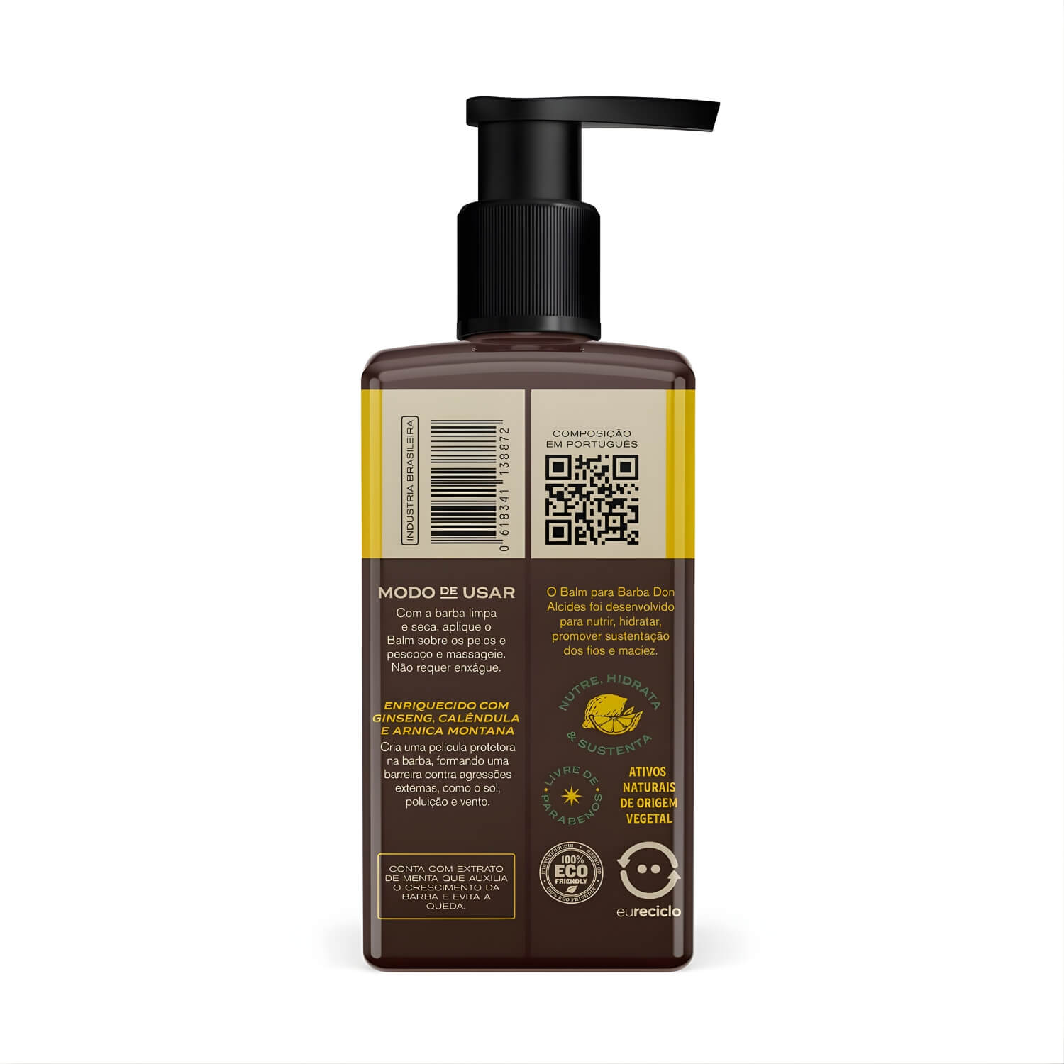 Kit Shampoo + Balm + Óleo para Barba + Pomada Modeladora Don Alcides Lemon Bone — DON ALCIDES