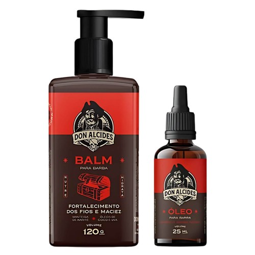 Kit para Barba - Balm + Óleo Don Alcides Barba Negra