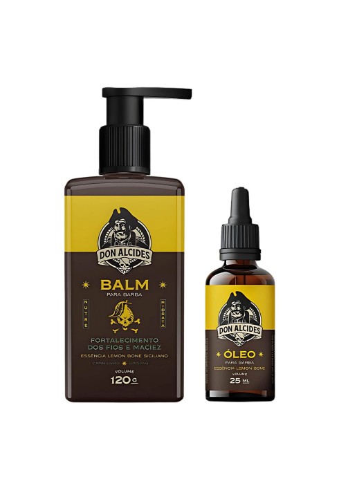 Kit para Barba - Balm + Óleo Don Alcides Lemon Bone — DON ALCIDES