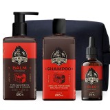 Kit Para Barba Don Alcides Barba Negra Shampoo + Balm + Óleo + Necessaire — DON ALCIDES