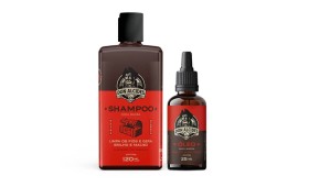 Kit para Barba Shampoo + Óleo Don Alcides Barba Negra