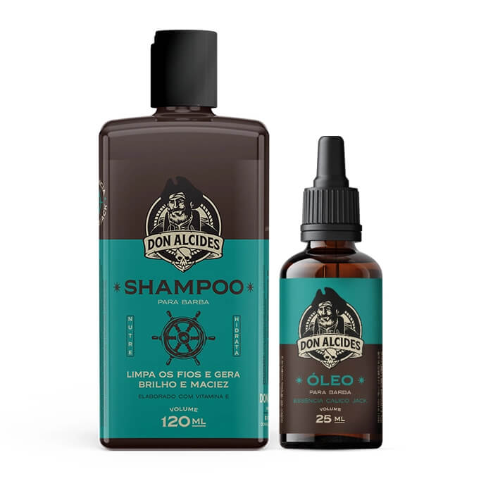 Kit para Barba Shampoo + Óleo Don Alcides Calico Jack — DON ALCIDES