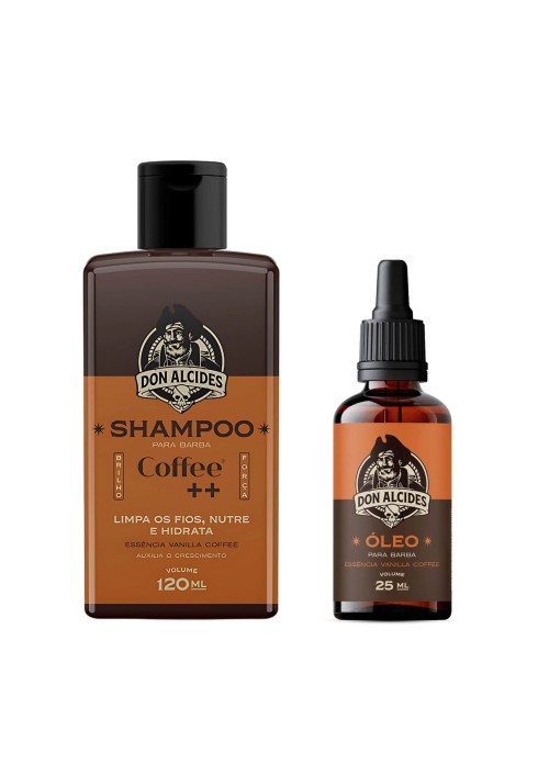Kit para Barba - Shampoo + Óleo Don Alcides Coffee Café — DON ALCIDES