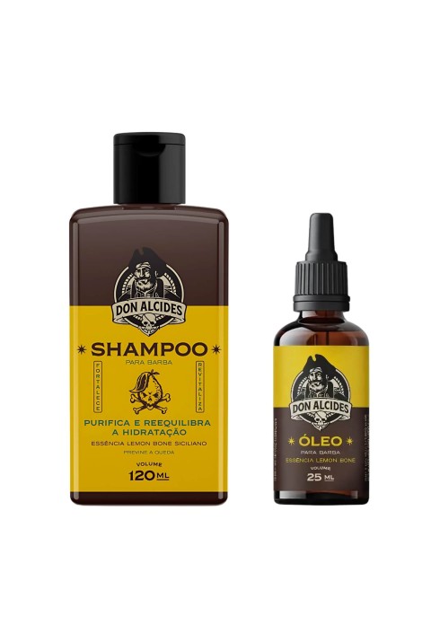 Kit para Barba Shampoo + Óleo Don Alcides Lemon Bone — DON ALCIDES
