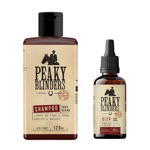 Kit para Barba - Shampoo + Óleo Don Alcides Peaky Blinders
