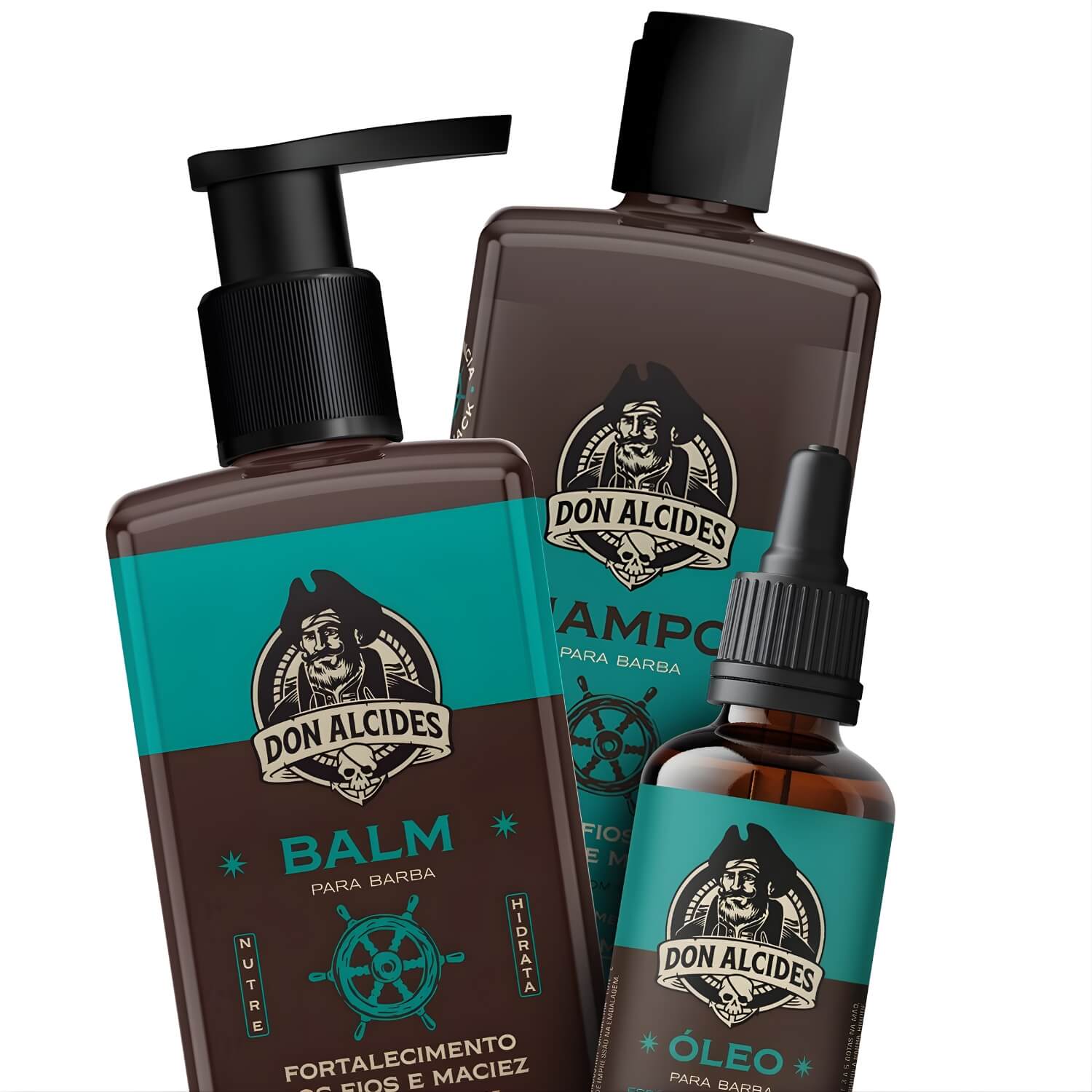 Kit para Barba Shampoo + Balm + Óleo Don Alcides Calico Jack — DON ALCIDES