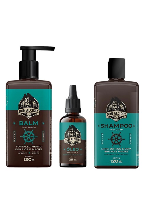 Kit para Barba Shampoo + Balm + Óleo Don Alcides Calico Jack — DON ALCIDES