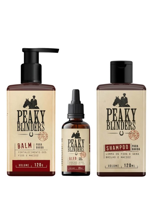 Kit para Barba Shampoo Balm Óleo Don Alcides Peaky Blinders — DON ALCIDES