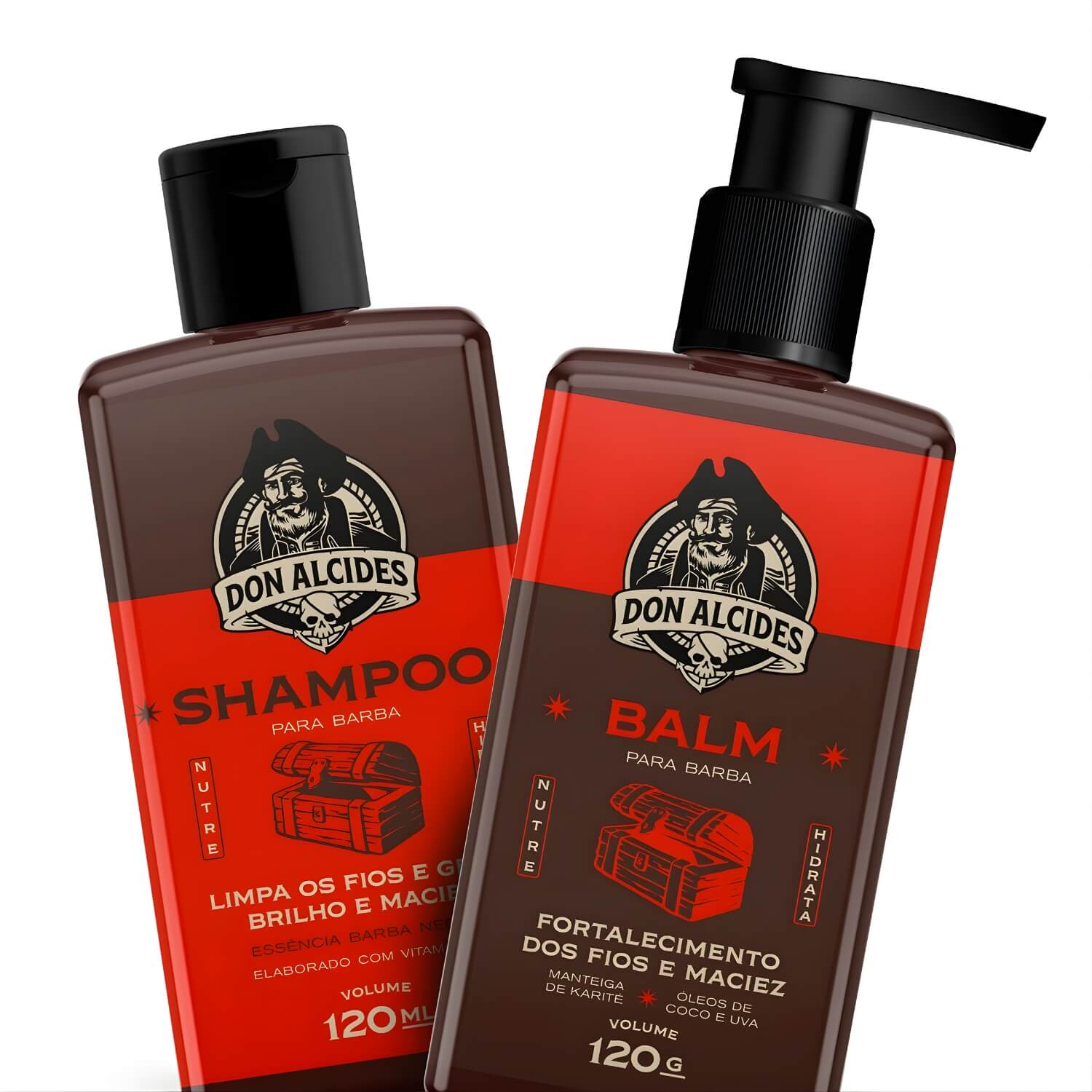 Kit para Barba Shampoo + Balm Don Alcides Barba Negra — DON ALCIDES