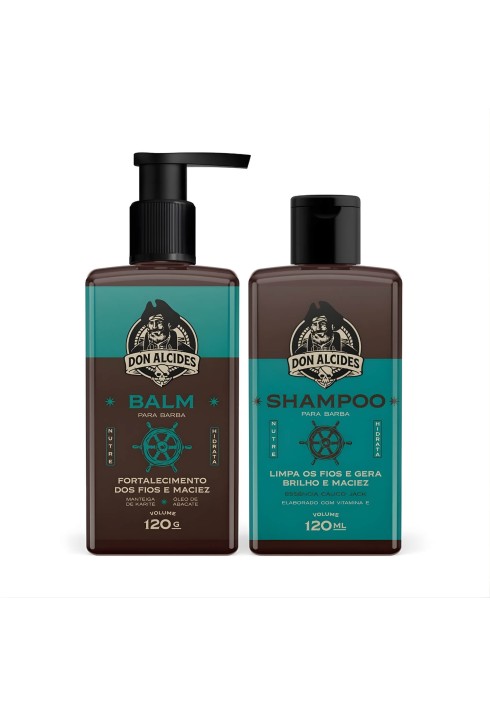 Kit para Barba Shampoo + Balm Don Alcides Calico Jack — DON ALCIDES