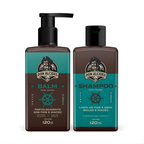 Kit para Barba Shampoo + Balm Don Alcides Calico Jack