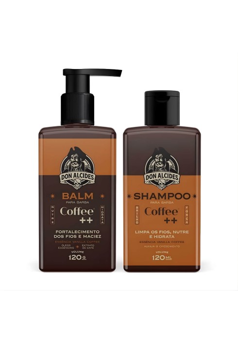 Kit para Barba - Shampoo e Balm Don Alcides Coffee Café — DON ALCIDES
