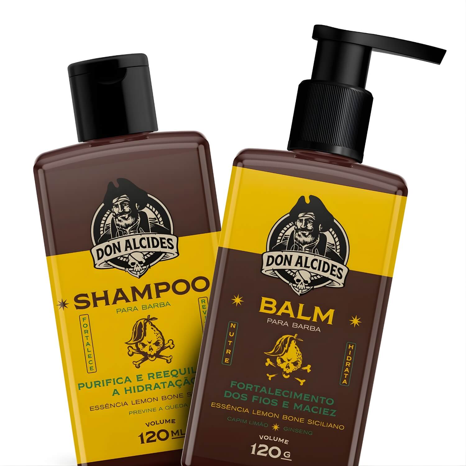Kit para Barba Shampoo e Balm Don Alcides Lemon Bone — DON ALCIDES