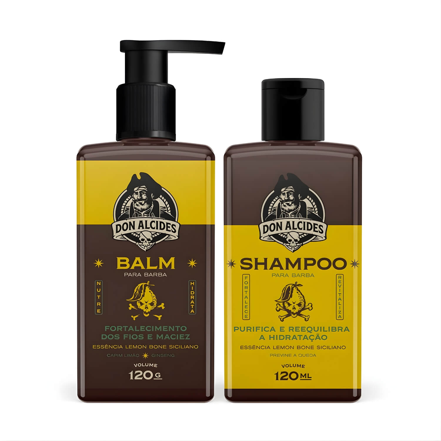 Kit para Barba Shampoo e Balm Don Alcides Lemon Bone — DON ALCIDES