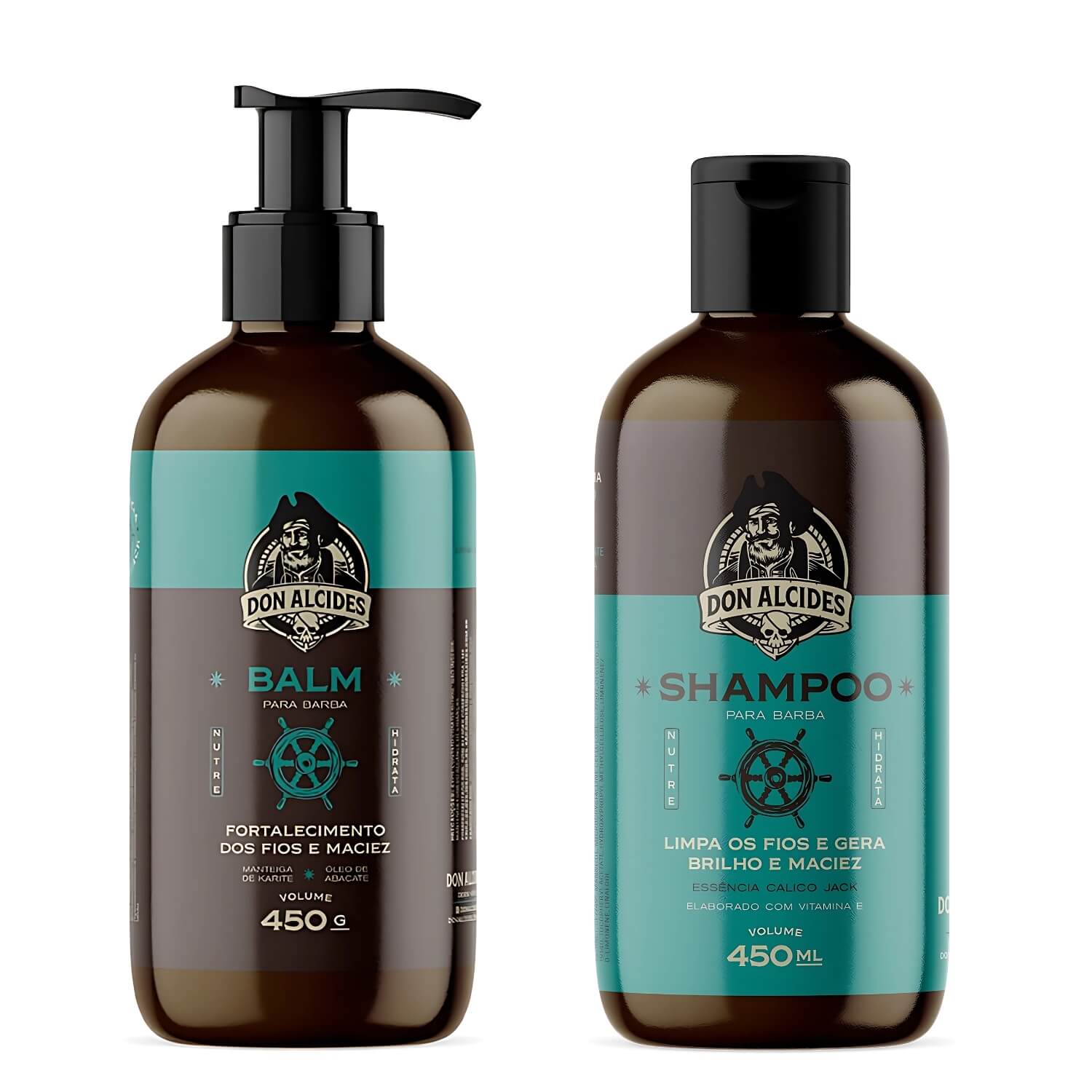 Kit Para Barba - Shampoo E Balm Don Alcides Calico Jack 450 — DON ALCIDES
