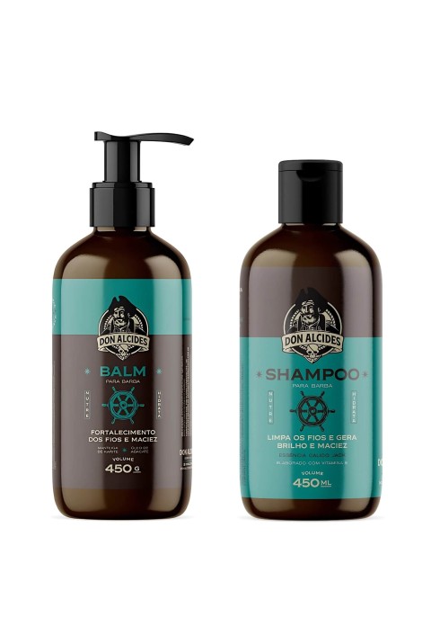 Kit Para Barba - Shampoo E Balm Don Alcides Calico Jack 450 — DON ALCIDES