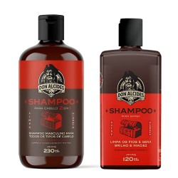 Shampoo de Barba + Shampoo de Cabelo Don Alcides Barba Negra