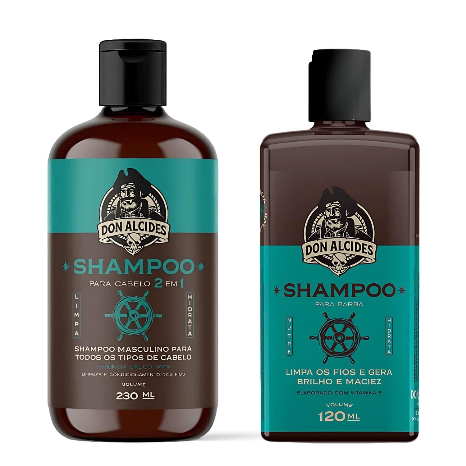 Shampoo Para Barba e Shampoo Cabelo Don Alcides Calico Jack — DON ALCIDES