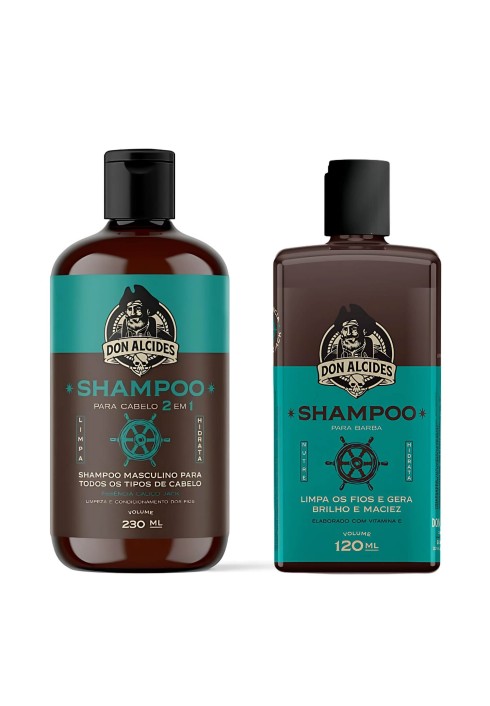 Shampoo Para Barba e Shampoo Cabelo Don Alcides Calico Jack — DON ALCIDES