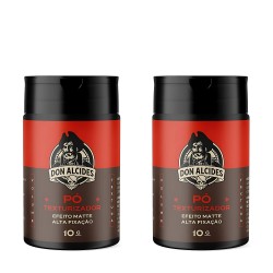 Kit 2 Pomada em Pó Don Alcides Matte Barba Negra Forte 10g