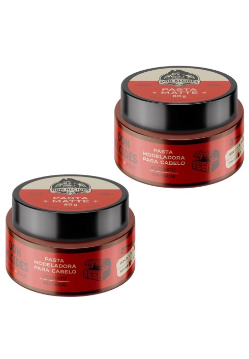 Pasta Modeladora Don Alcides Matte Barba Negra 80g - 2 un — DON ALCIDES